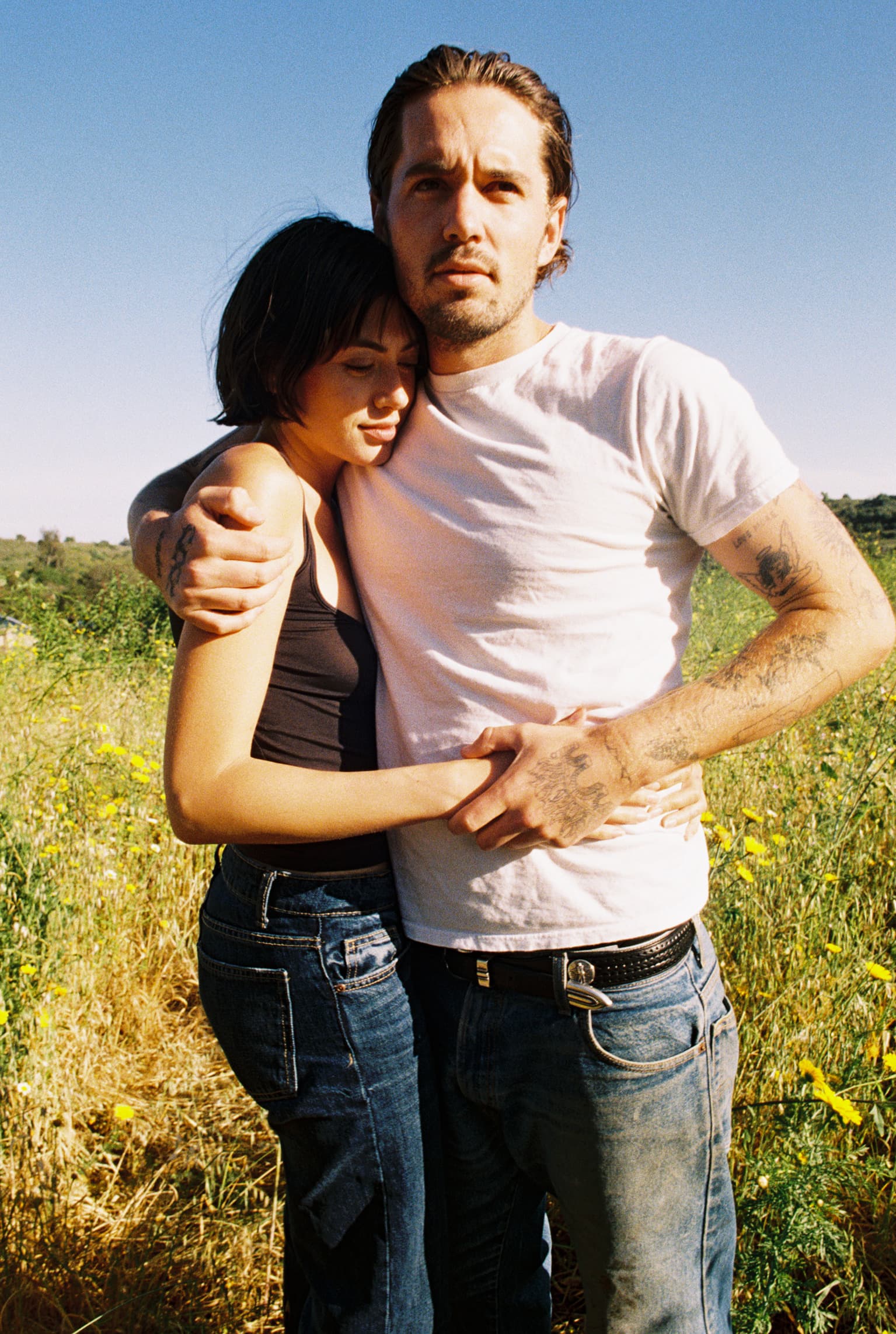 Couple in field